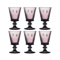 La Rochère Abeille Wijnglas Aubergine 24 cl - Doos 6 stuks - 123Glaswerk