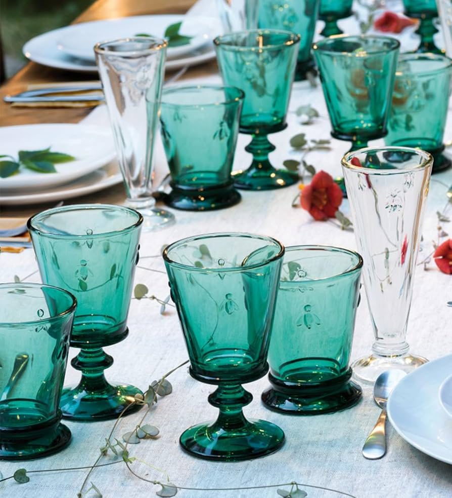 La Rochère Abeille Wijnglas Blauw 24 cl - Doos 6 stuks - 123Glaswerk