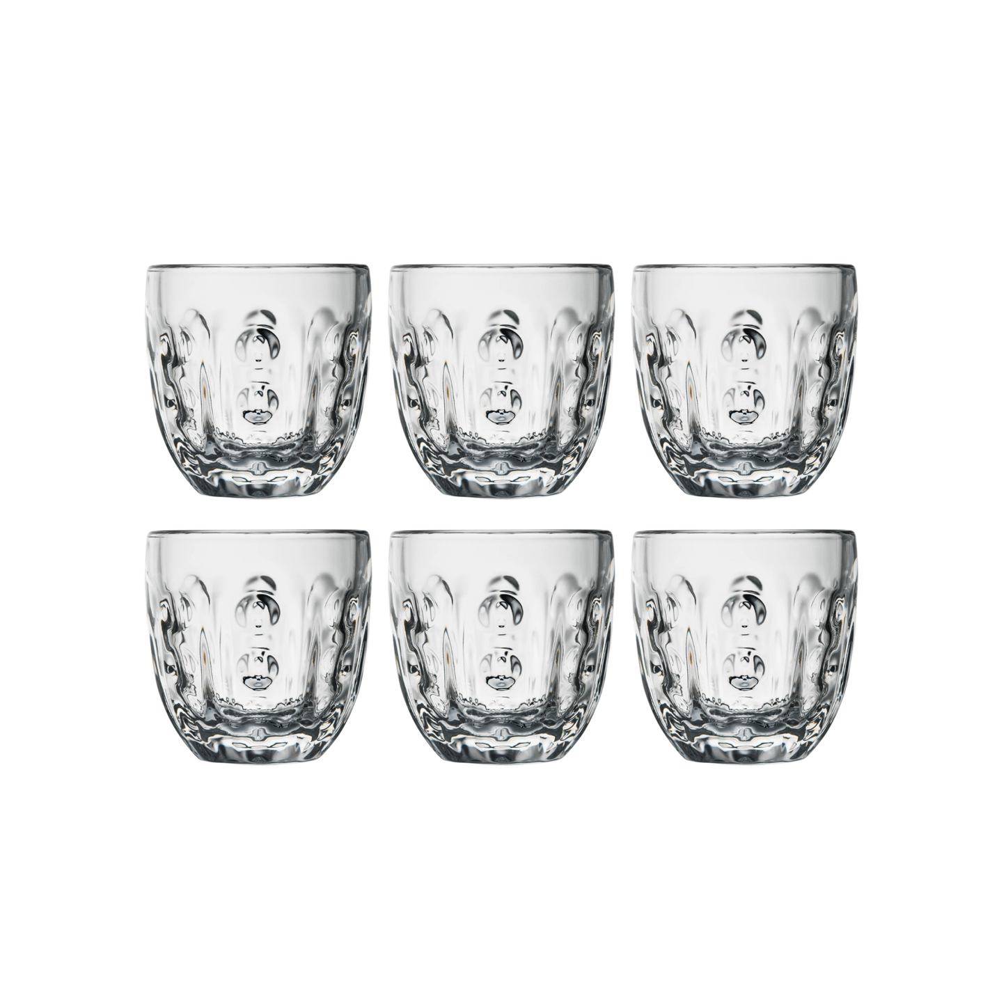 La Rochère Troquet Geometrique Espressoglas 10 cl - Doos 6 Stuks - 123Glaswerk