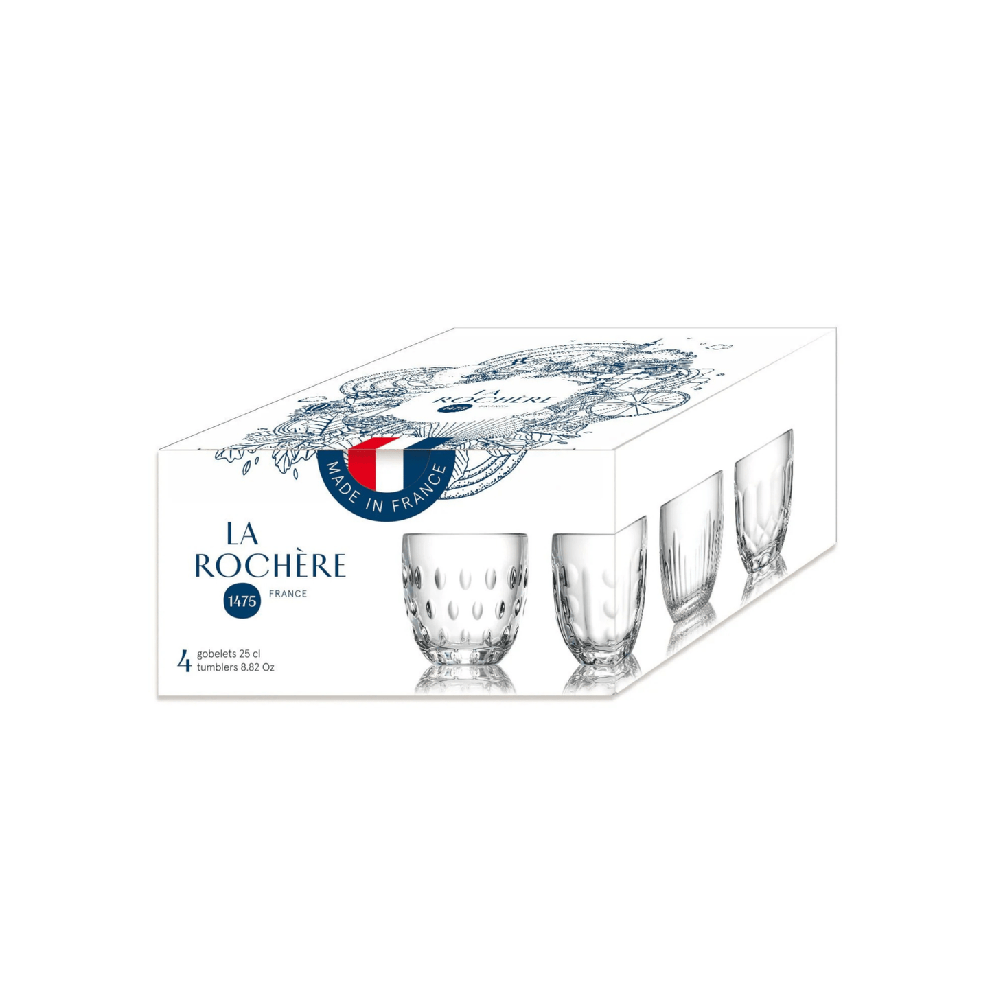 La Rochère Troquet Mix 23 cl - Doos 4 stuks - 123Glaswerk