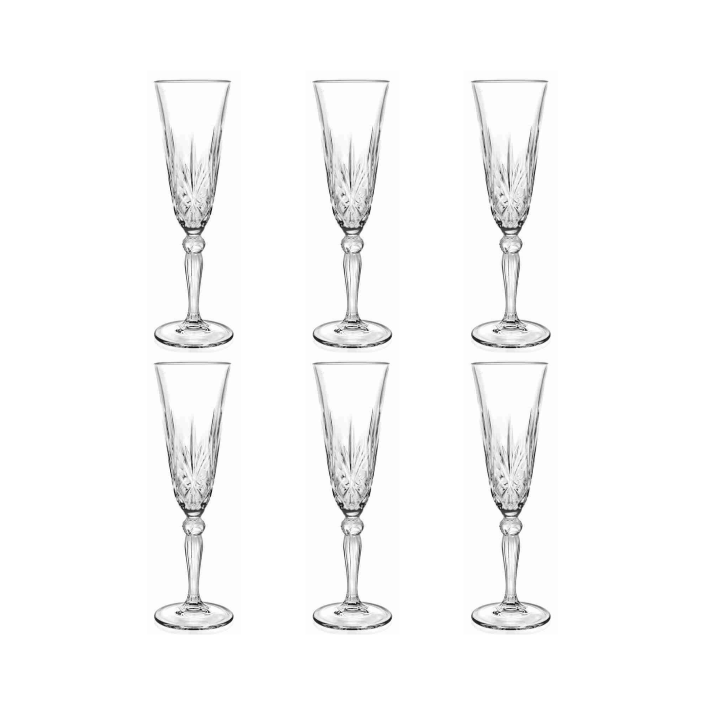RCR Melodia Champagneglas 16 cl - Doos 6 stuks - 123Glaswerk
