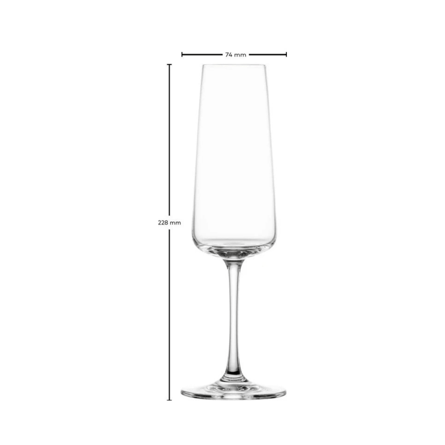 Schott Zwiesel MioVino Champagneflûte met MP 7 - 0.26Ltr - 4 glazen - 123Glaswerk