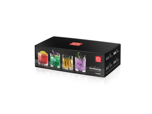 RCR Mixology Tumbler Glas - 4er Set