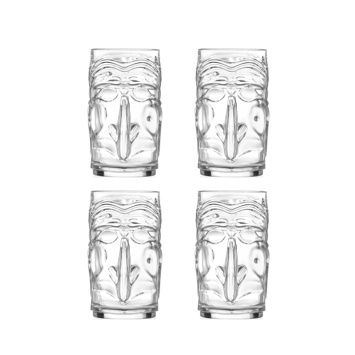 RCR Tiki Cocktailglas Pulcinella 45 cl - Karton mit 4 Stück