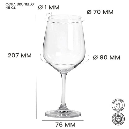 Alar Brunello Wijnglas 49 cl - Doos 6 stuks - 123Glaswerk
