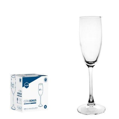 Alar Venus Champagneflute 17 cl - Doos 6 stuks - 123Glaswerk