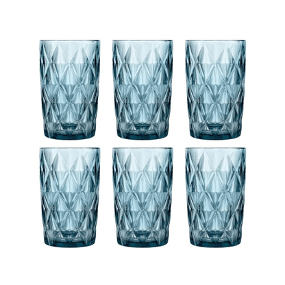 Cok Escorial Longdrinkglas Blauw 40 cl - Doos 6 stuks - 123Glaswerk