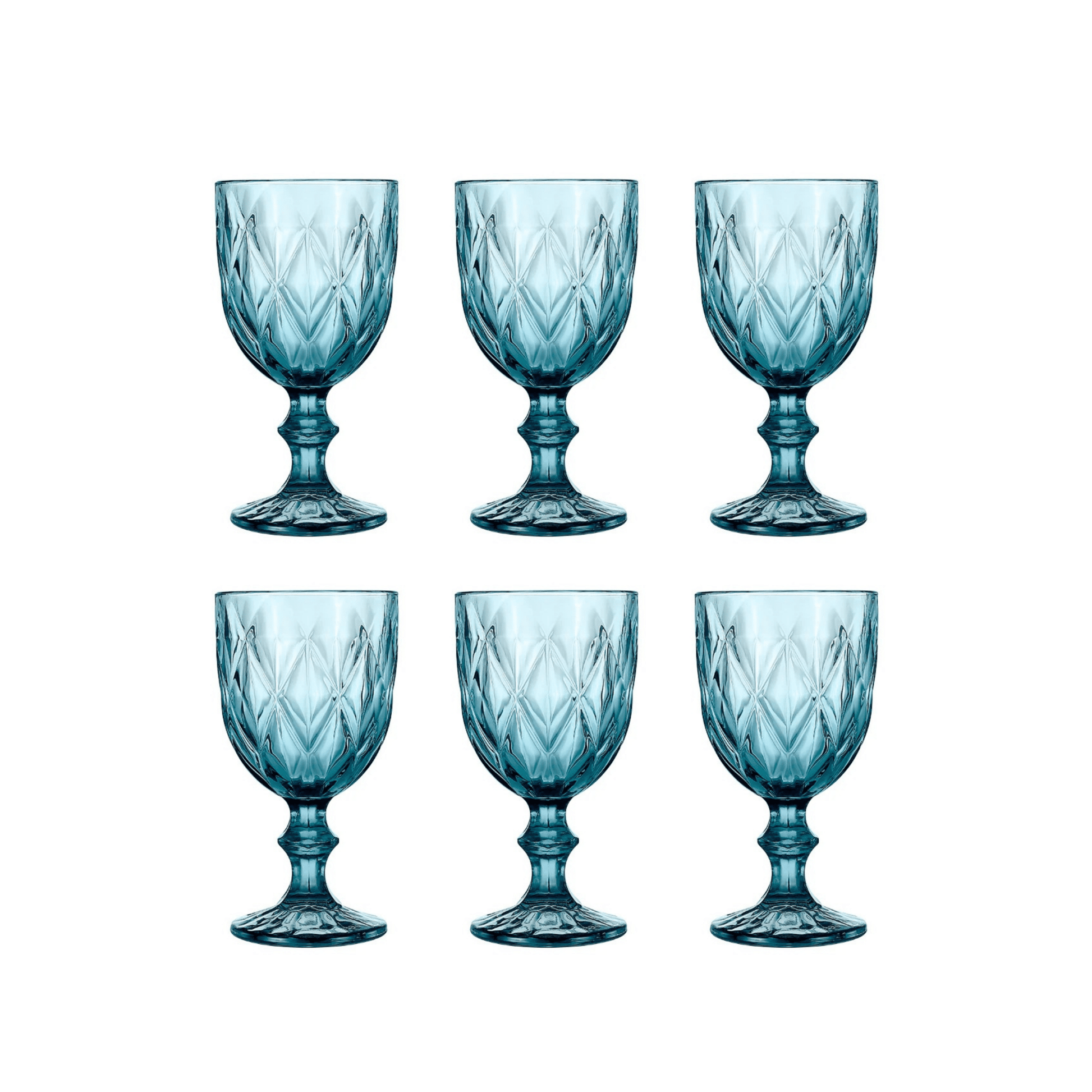Cok Escorial Wijnglas Blauw 25 cl - Doos 6 stuks - 123Glaswerk