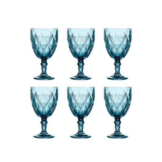 Cok Escorial Wijnglas Blauw 35 cl - Doos 6 stuks - 123Glaswerk