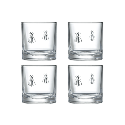 La Rochère Abeille Whiskeyglas 32 cl - Doos 4 stuks - 123Glaswerk