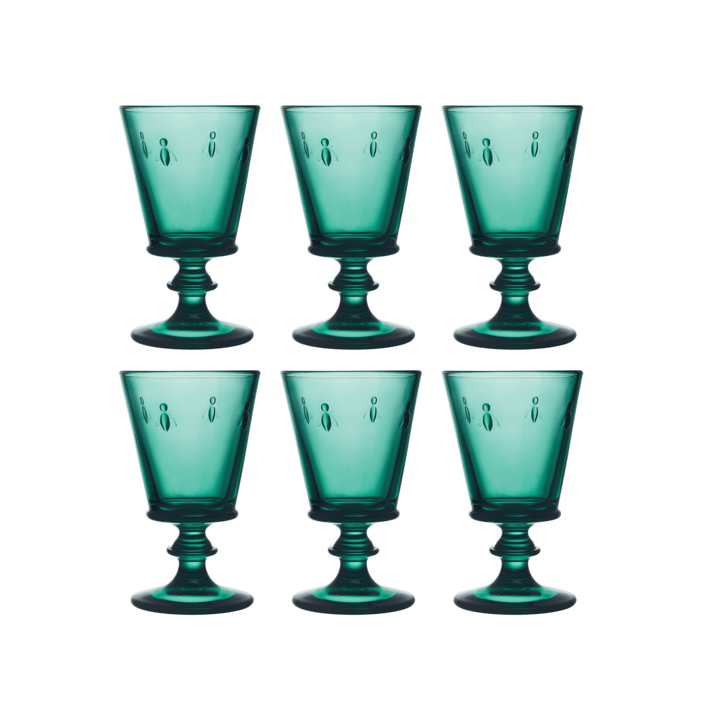 La Rochère Abeille Wijnglas Blauw 24 cl - Doos 6 stuks - 123Glaswerk