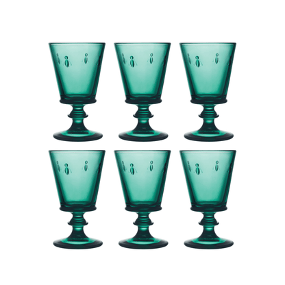 La Rochère Abeille Wijnglas Blauw 24 cl - Doos 6 stuks - 123Glaswerk