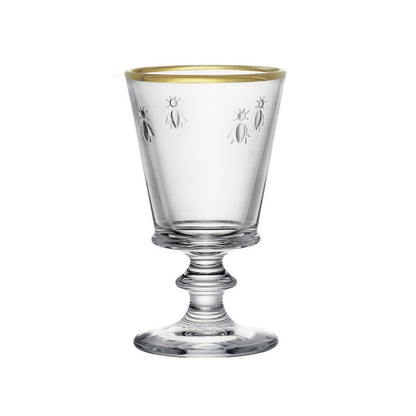 La Rochère Abeille Wijnglas Goudrand 24 cl - Doos 4 stuks - 123Glaswerk