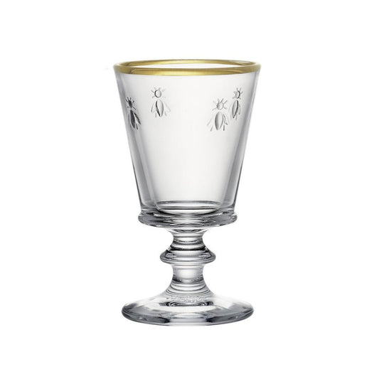 La Rochère Abeille Wijnglas Goudrand 24 cl - Doos 4 stuks - 123Glaswerk