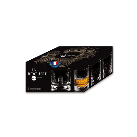 La Rochère Dandy Whiskyglas Mix 30 cl - Doos 4 stuks - 123Glaswerk