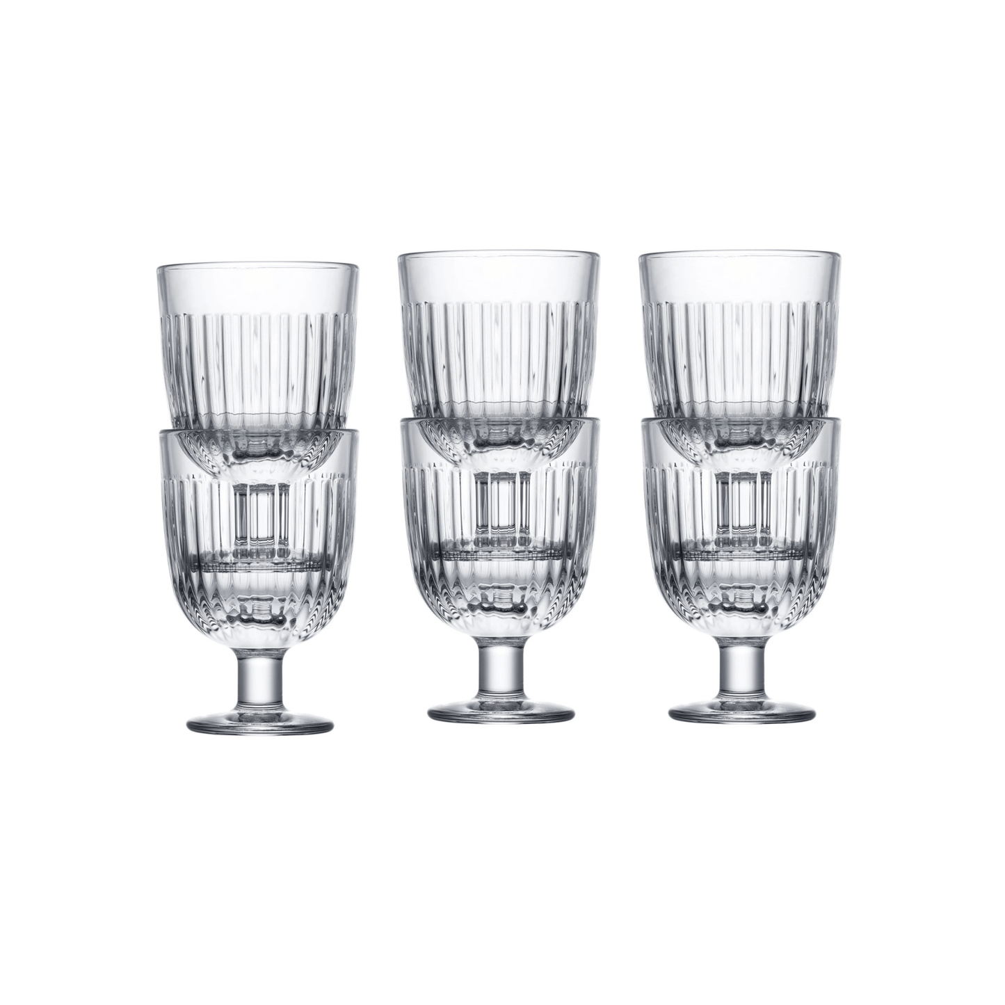 La Rochère Ouessant Glas Op Voet Stapelbaar 22 cl - Doos 6 stuks - 123Glaswerk
