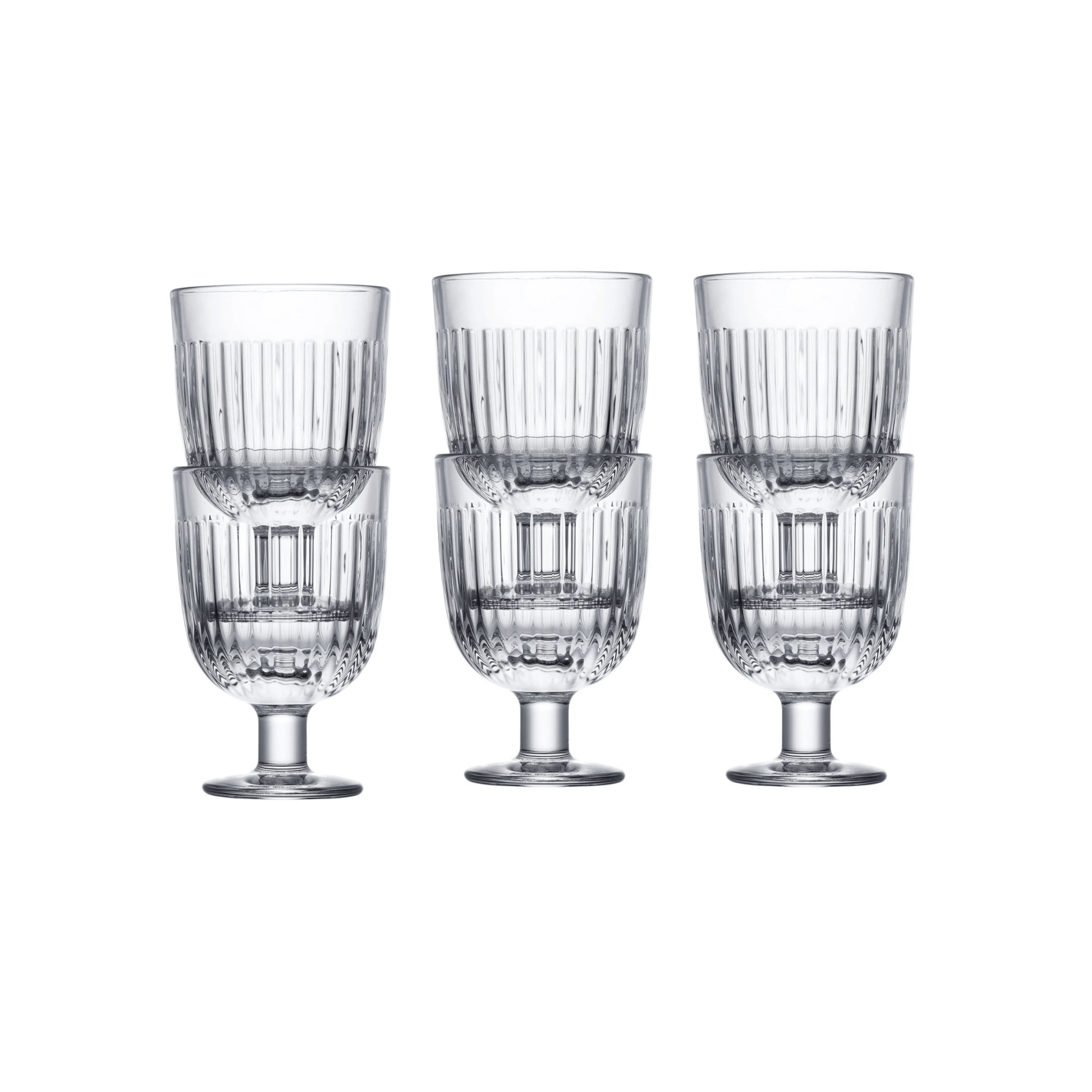 La Rochère Ouessant Glas Op Voet Stapelbaar 22 cl - Doos 6 stuks - 123Glaswerk