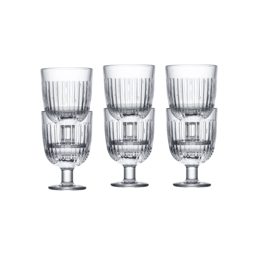 La Rochère Ouessant Glas Op Voet Stapelbaar 22 cl - Doos 6 stuks - 123Glaswerk