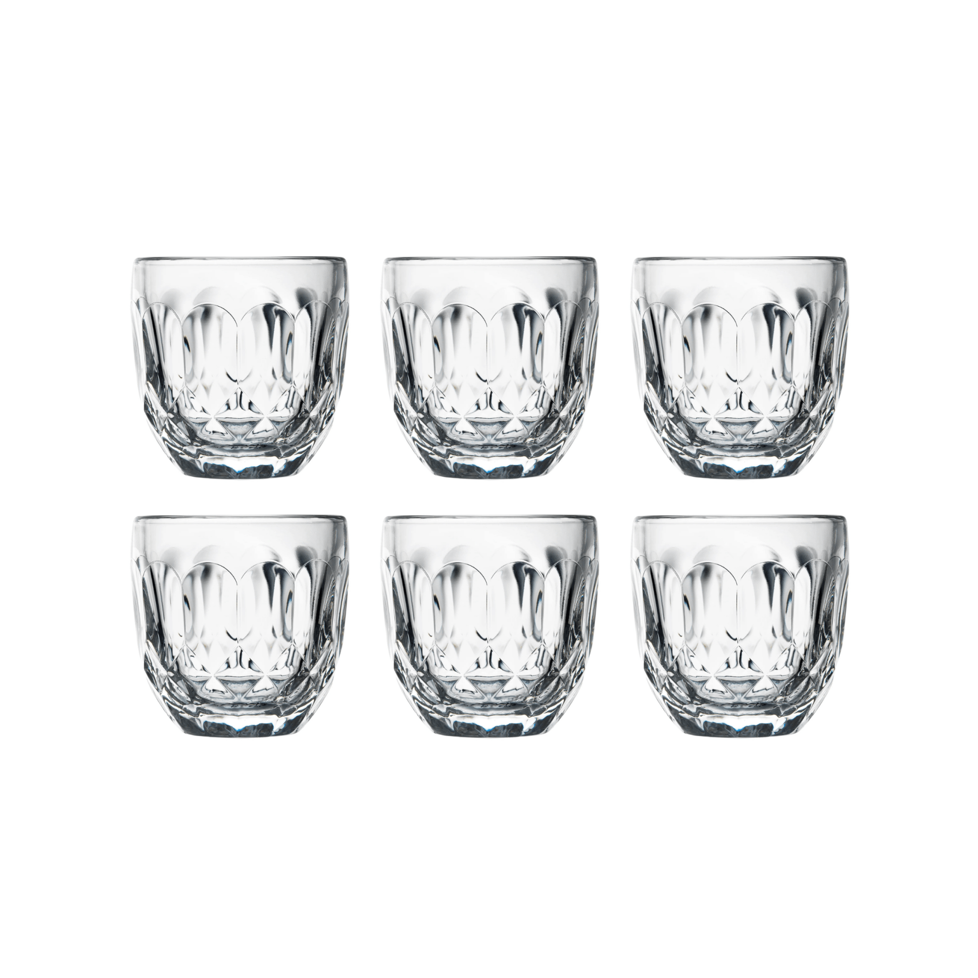 La Rochère Troquet Facettes Espressoglas 10 cl - Doos 6 Stuks - 123Glaswerk