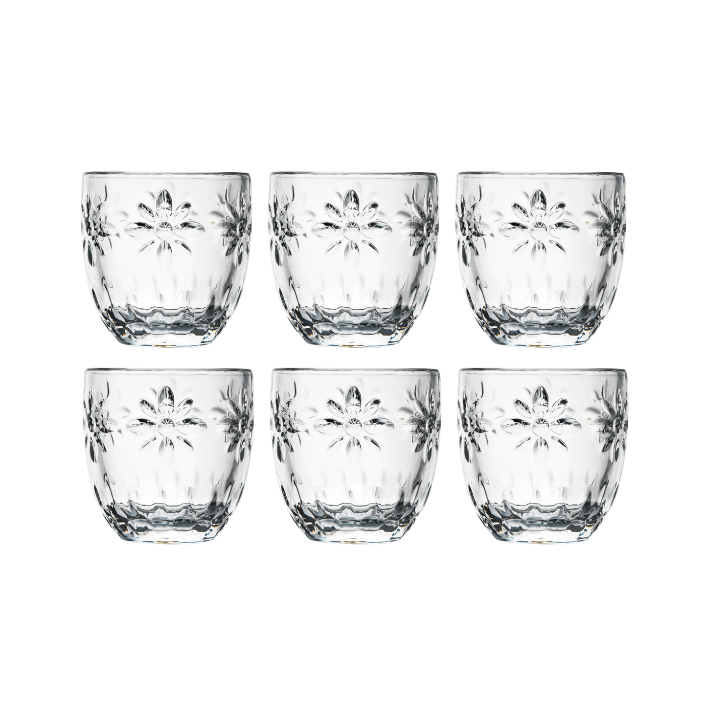 La Rochère Troquet Fleurs Espressoglas 10 cl - Doos 6 Stuks - 123Glaswerk
