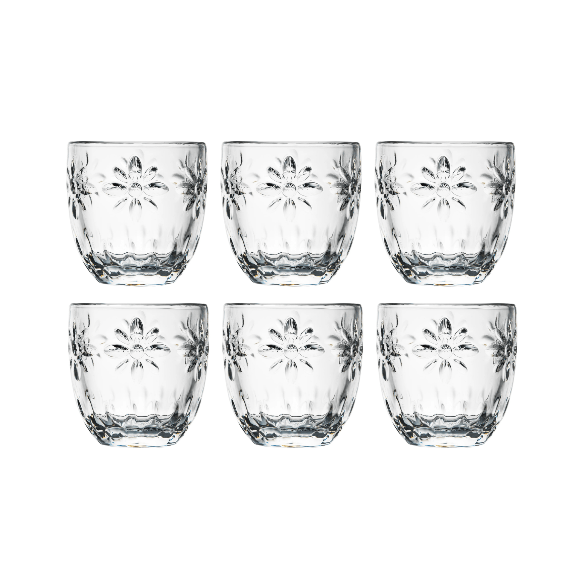 La Rochère Troquet Fleurs Espressoglas 10 cl - Doos 6 Stuks - 123Glaswerk