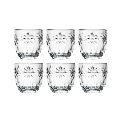 La Rochère Troquet Fleurs Espressoglas 10 cl - Doos 6 Stuks - 123Glaswerk