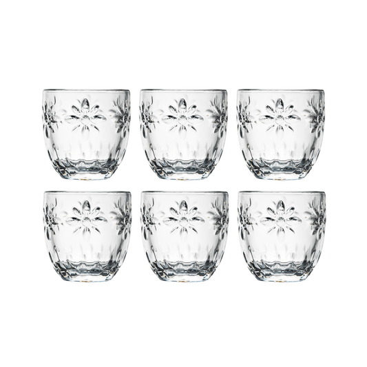 La Rochère Troquet Fleurs Espressoglas 10 cl - Doos 6 Stuks - 123Glaswerk