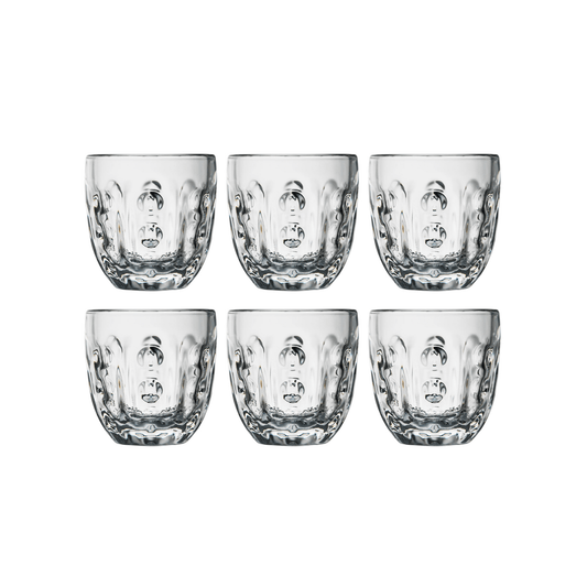 La Rochère Troquet Geometrique Espressoglas 10 cl - Doos 6 Stuks - 123Glaswerk