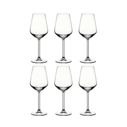 Pasabahce Allegra Witte wijnglas 35 cl - Doos 6 stuks - 123Glaswerk