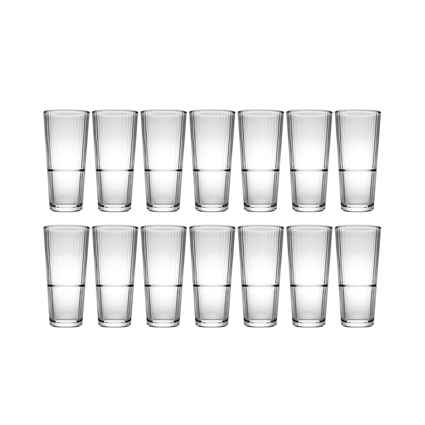 Pasabahce Grande Sunray Longdrinkglas getemperd 29,5 cl - Stapelbaar - Doos 12 stuks - 123Glaswerk