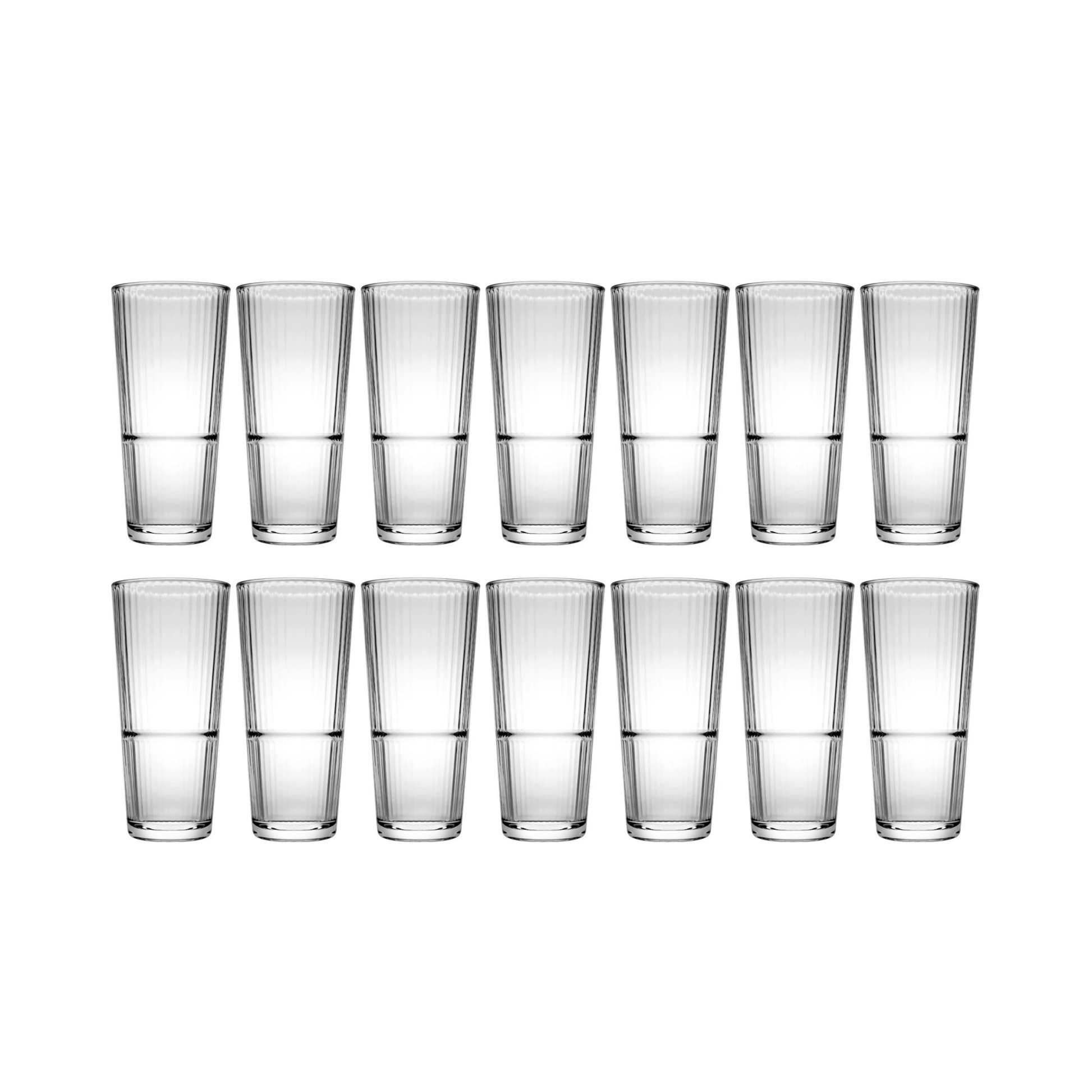 Pasabahce Grande Sunray Longdrinkglas getemperd 29,5 cl - Stapelbaar - Doos 12 stuks - 123Glaswerk