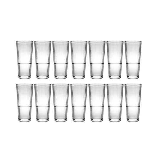Pasabahce Grande Sunray Longdrinkglas getemperd 29,5 cl - Stapelbaar - Doos 12 stuks - 123Glaswerk