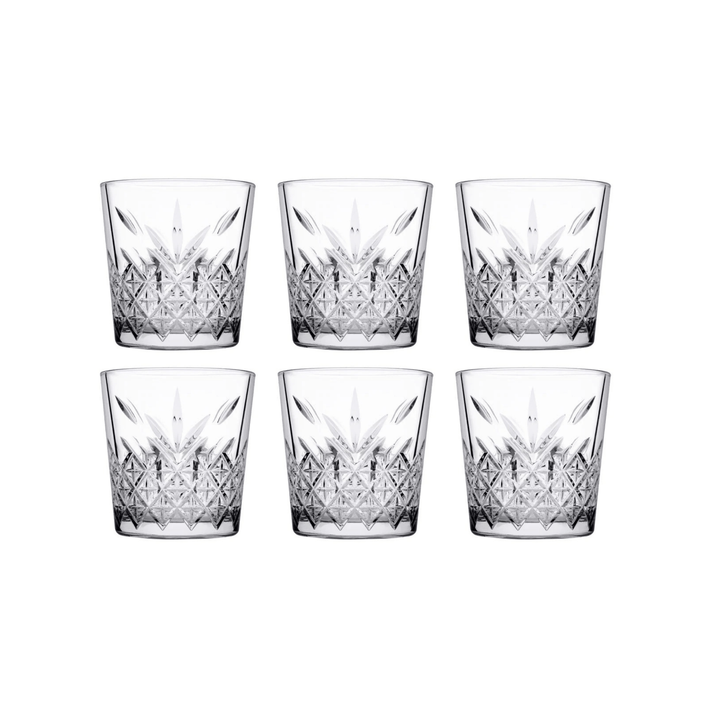 Pasabahce Timeless Whiskyglas getemperd 35,5 cl - Stapelbaar - Doos 6 stuks - 123Glaswerk