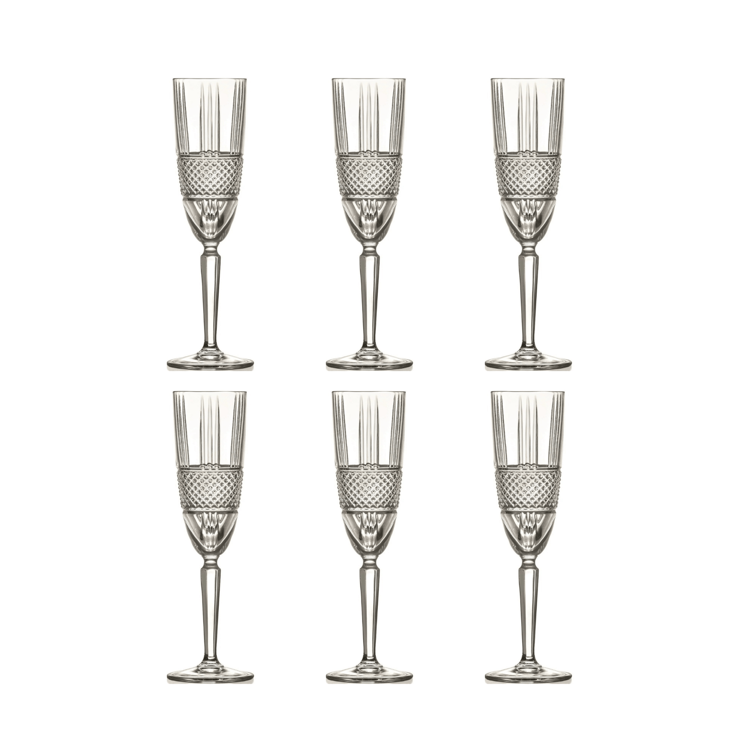 RCR Brillante Champagneglas 19 cl - Doos 6 stuks - 123Glaswerk
