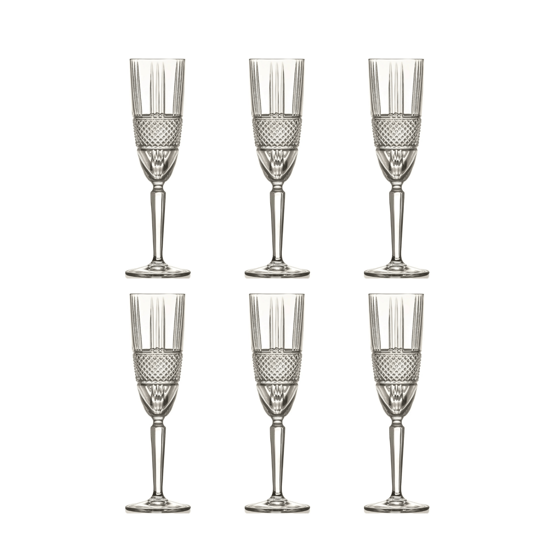 RCR Brillante Champagneglas 19 cl - Doos 6 stuks - 123Glaswerk