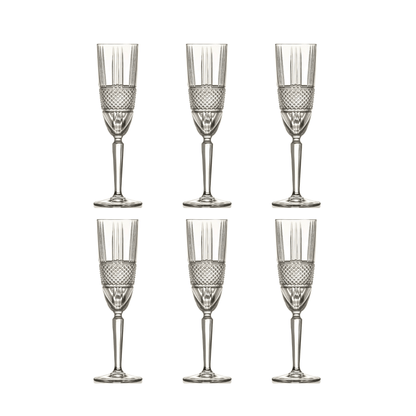 RCR Brillante Champagneglas 19 cl - Doos 6 stuks - 123Glaswerk