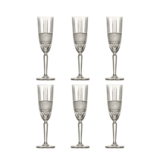 RCR Brillante Champagneglas 19 cl - Doos 6 stuks - 123Glaswerk