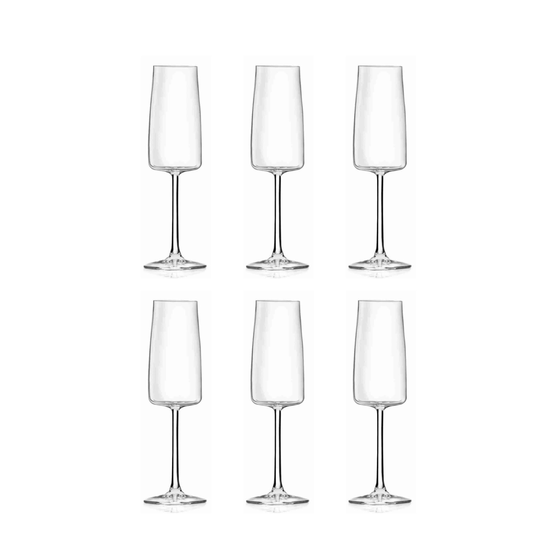RCR Essential Champagneglas 30 cl - Doos 6 stuks - 123Glaswerk