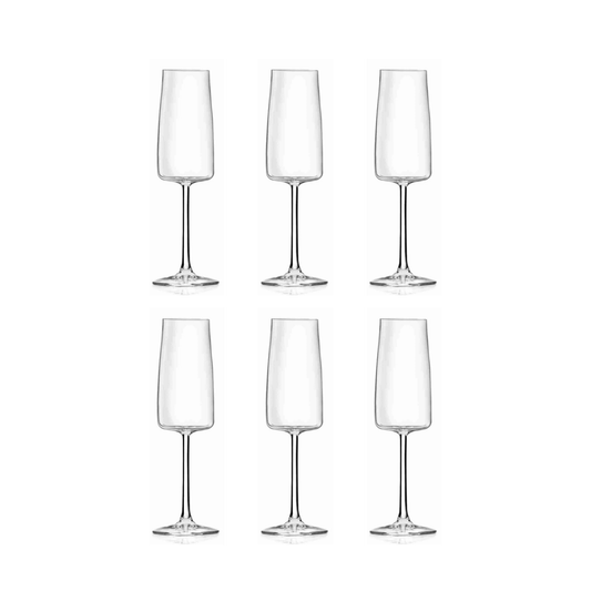 RCR Essential Champagneglas 30 cl - Doos 6 stuks - 123Glaswerk