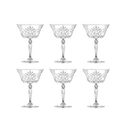 RCR Melodia Champagnecoupe 26 cl - Doos 6 stuks - 123Glaswerk
