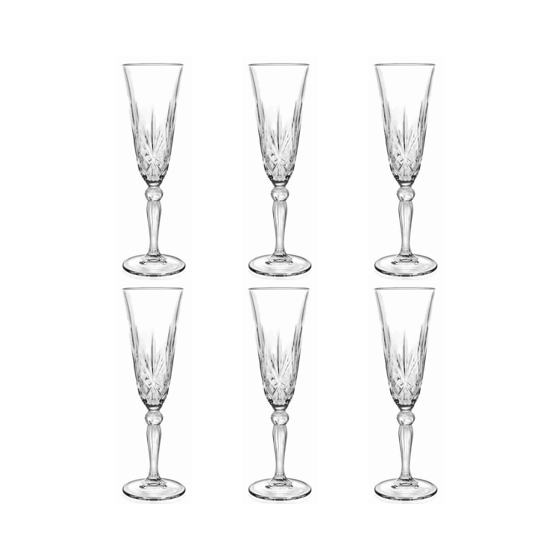 RCR Melodia Champagneglas 16 cl - Doos 6 stuks - 123Glaswerk