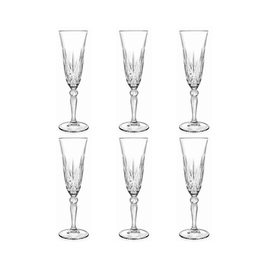 RCR Melodia Champagneglas 16 cl - Doos 6 stuks - 123Glaswerk
