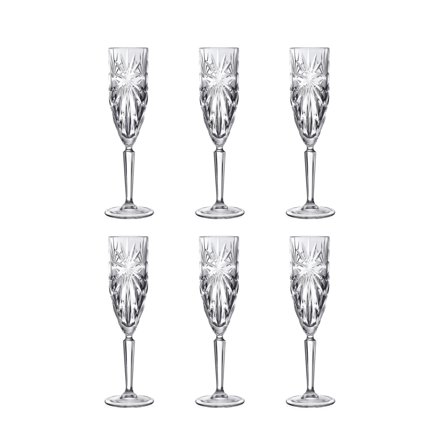 RCR Oasis Champagneglas 16 cl - Doos 6 stuks - 123Glaswerk