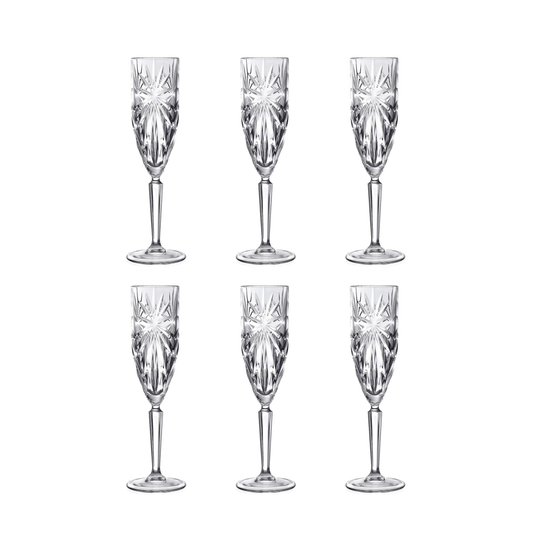 RCR Oasis Champagneglas 16 cl - Doos 6 stuks - 123Glaswerk