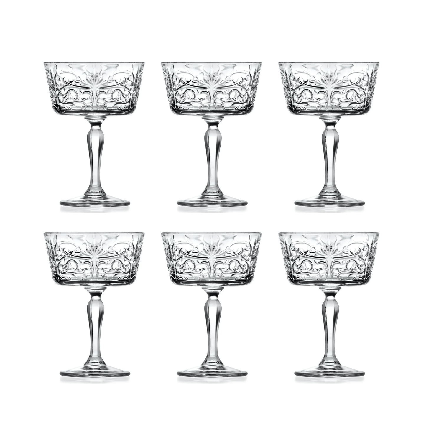 RCR Tattoo Champagneglas 27 cl - Doos 6 stuks - 123Glaswerk