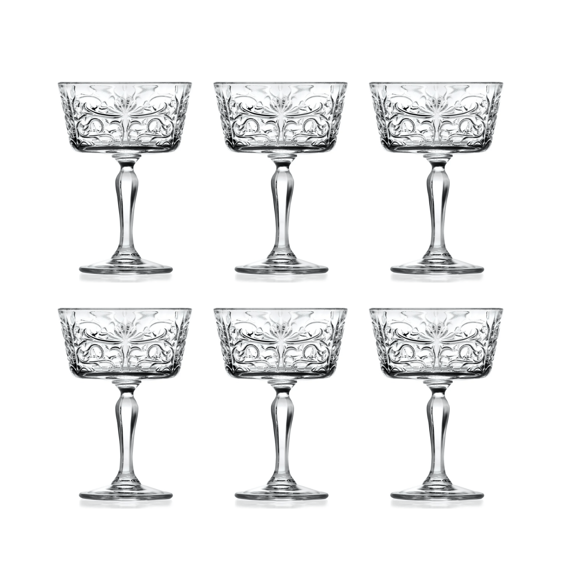 RCR Tattoo Champagneglas 27 cl - Doos 6 stuks - 123Glaswerk