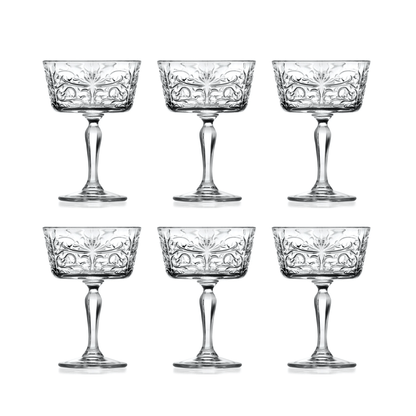 RCR Tattoo Champagneglas 27 cl - Doos 6 stuks - 123Glaswerk