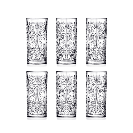 RCR Tattoo Longdrinkglas 37 cl - Doos 6 stuks - 123Glaswerk