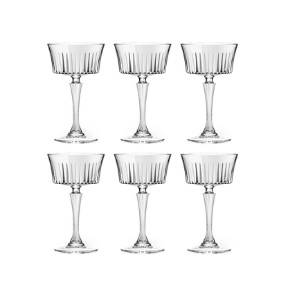 RCR Timeless Champagnecoupe 26 cl - Doos 6 stuks - 123Glaswerk