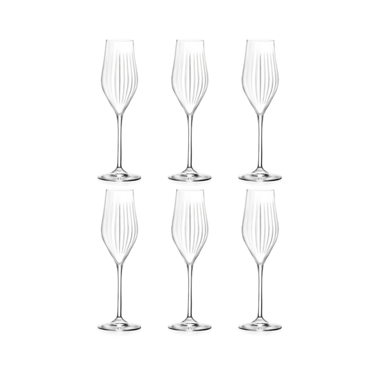 RCR Timeless Champagneflute 23 cl - Doos 6 stuks - 123Glaswerk
